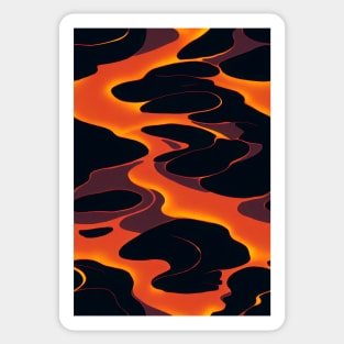 Hottest pattern design ever! Fire and lava #6 Sticker